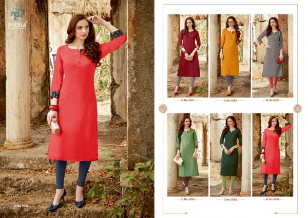 Pyora Thavki 2-Rayon-Slub-Kurti